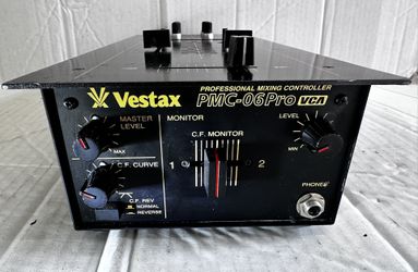 Vestax PMC-06 Pro VCA Black 2ch DJ Mixer Audio Mixing Controller
