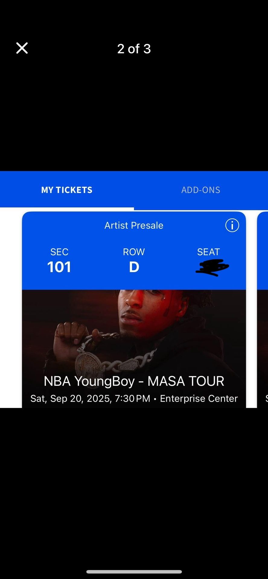 NBA YoungBoy MASA Tour Tickets