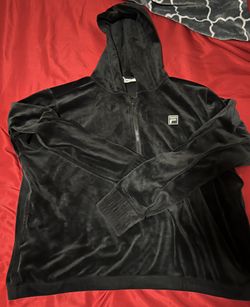 Women’s Suede Fila Half Zip sweater 
