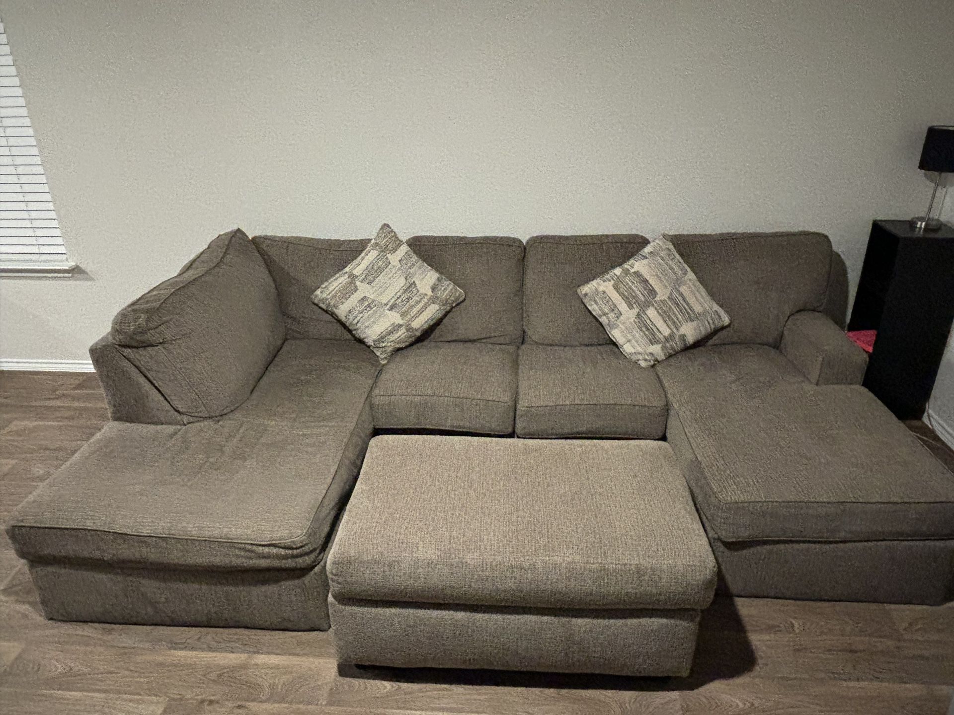 Sectional Couch And Ottoman for Sale in San Antonio, TX OfferUp