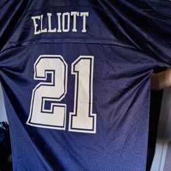 Nfl Dallas Cowboys Football #21 Elliott Blue Jersey 