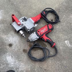 MILWAUKEE HOLE HAWG AND 1/2” IMPACT WRENCH