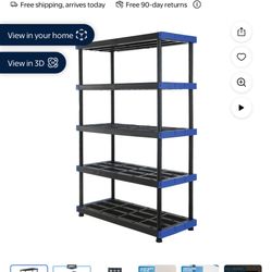 Large Garage Shelving Measurements Listed On Picture 