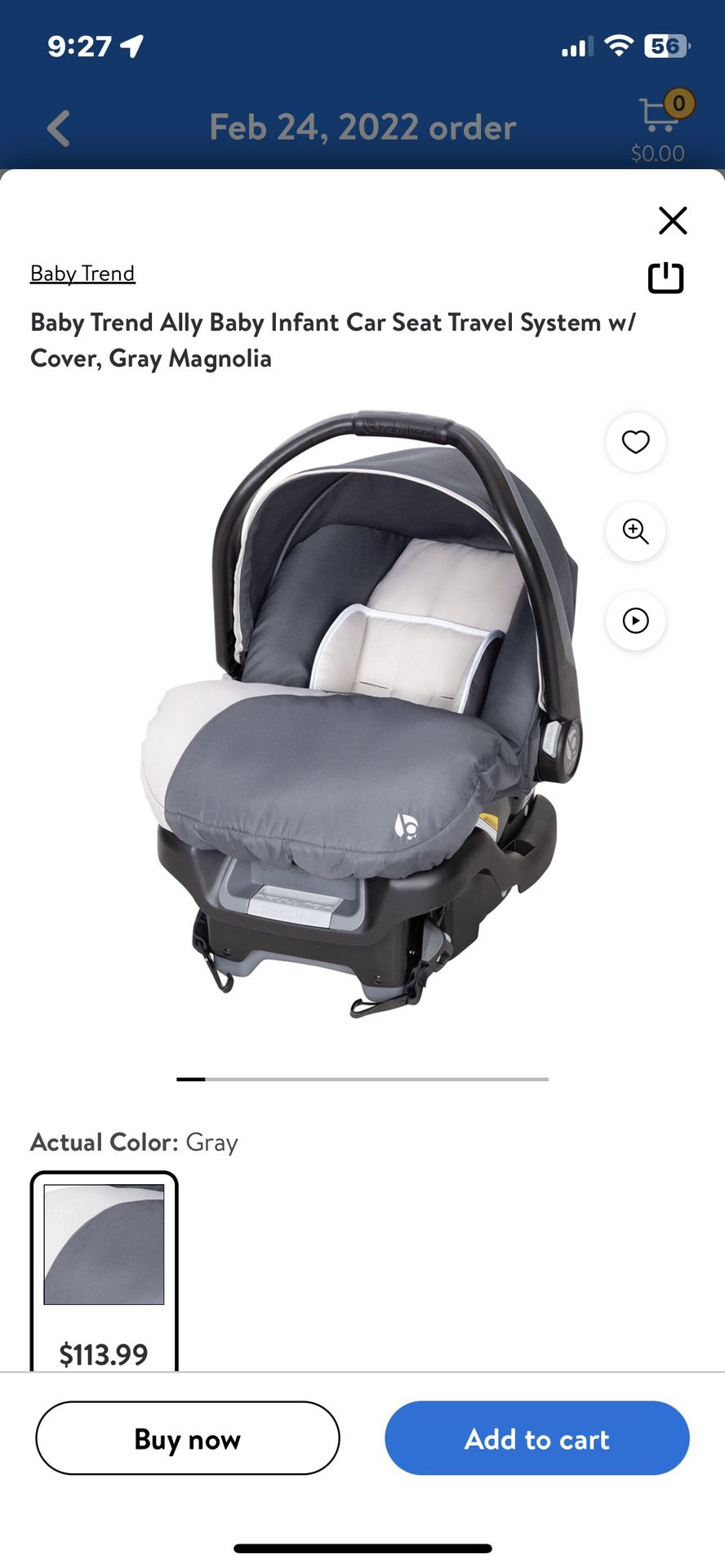 Baby Trend Car seat With Base