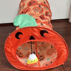 Cat Play Tunnel with Hanging Toy just $3
