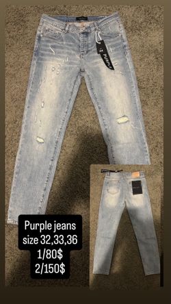Purple jeans