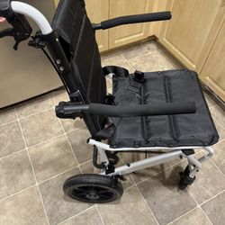 Lightweight Foldable Transport Wheelchair