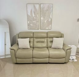 Power Reclining Leather Sofa | like new
