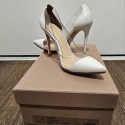 Gianvitto ROSSI Heels For SALE white And TRANSPARENT