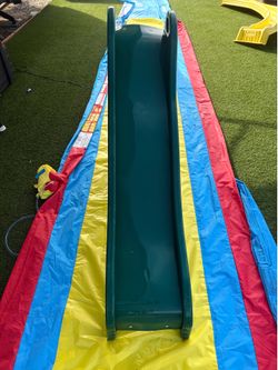 $40 obo Green slide for clubhouse swing set kids