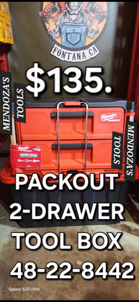 Milwaukee Packout 2-Drawer Tool Box 