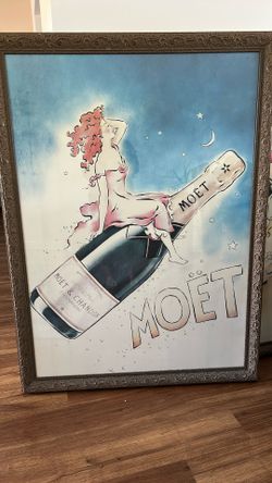 Large, Framed Moët Poster
