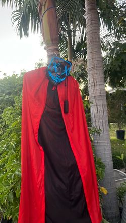 Adult costume & light up mask