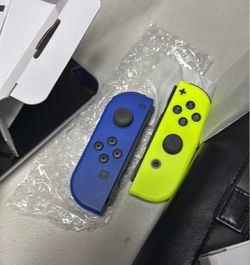 New Nintendo Switch Joy-Con Blue and Neon Yellow Pair