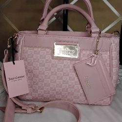 Beautiful Mauve Taupe Tote Handbag With Card Holder $60