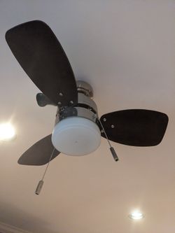 Honeywell Ocean Breeze 30 Inch Indoor Ceiling Fan with Light, Brushed Nickel
