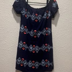 Skies Are Blue Embroidery Tunic Sundress
