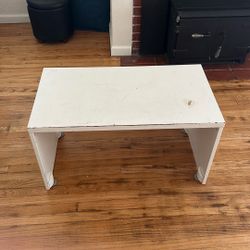 Super Short Used White Desk