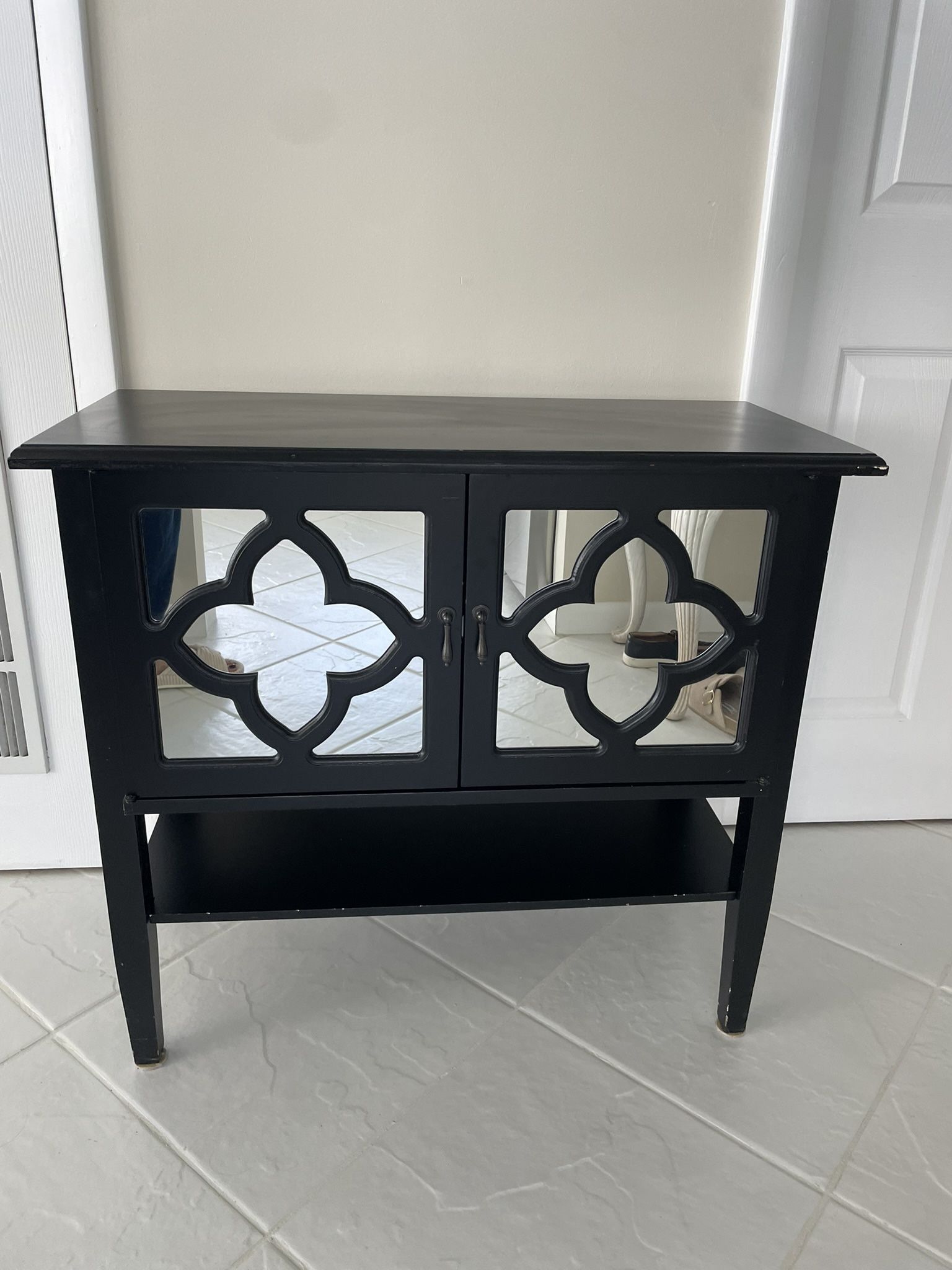 Black TV Stand, End Table, Entryway Cabinet OBO