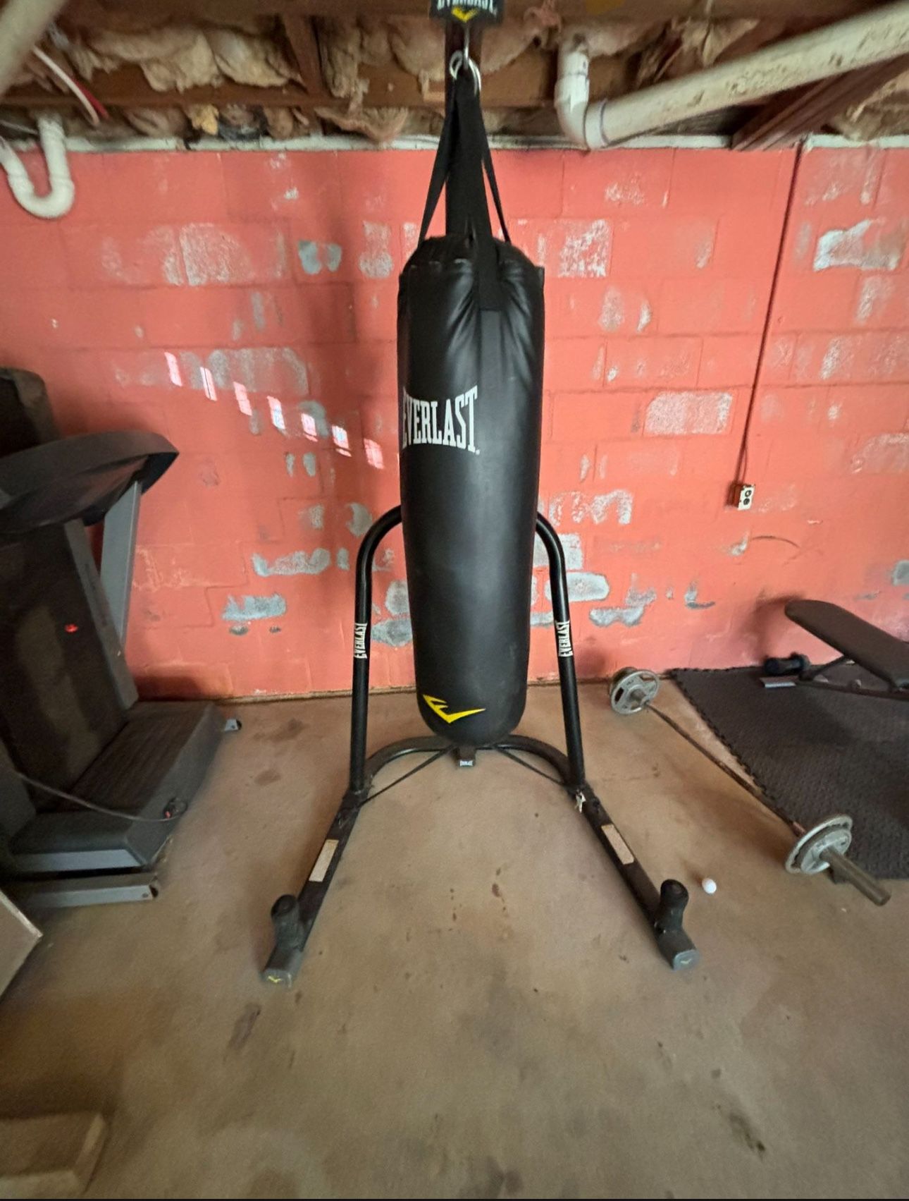 punching bag with speed bag holder