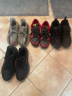 Nike and Yeezy 350 shoes