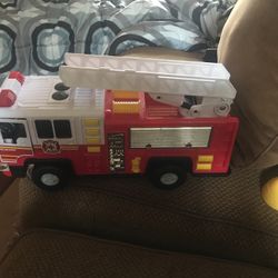 Adventure Force Utility Vehicle Light & Sound Fire Truck