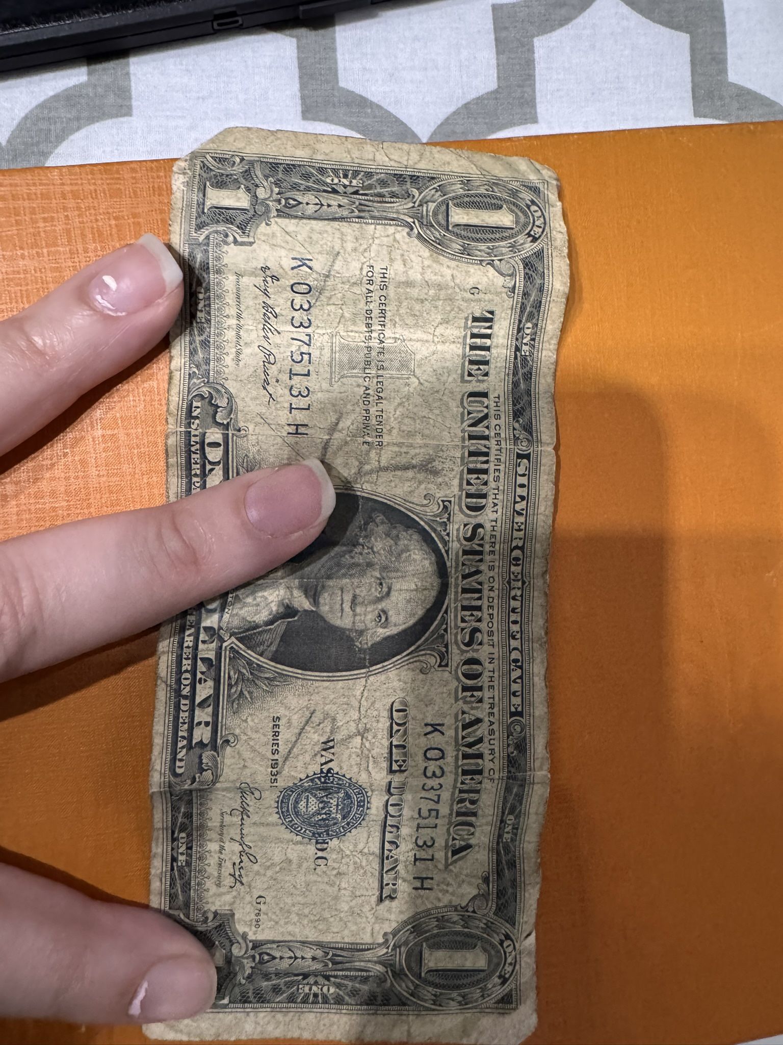 Vintage $1 Bill