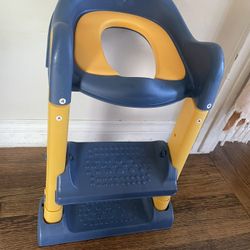 Toddler Potty Training Seat with Step Stool – Like New