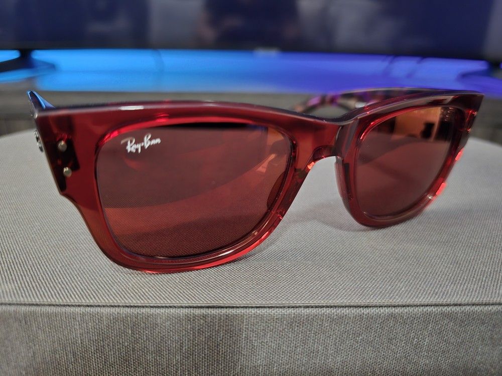 Ray-Ban RB0840 Mega Wayfarer Sunglasses (Pink Brown Red) Brand New