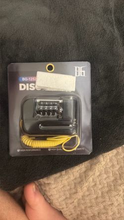 New Motorcycle/Bike Disc Brake Combination Lock with Reminder Cable
