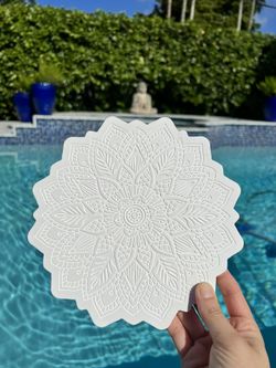 Casting Resin Mandala Trinket Dish Handmade