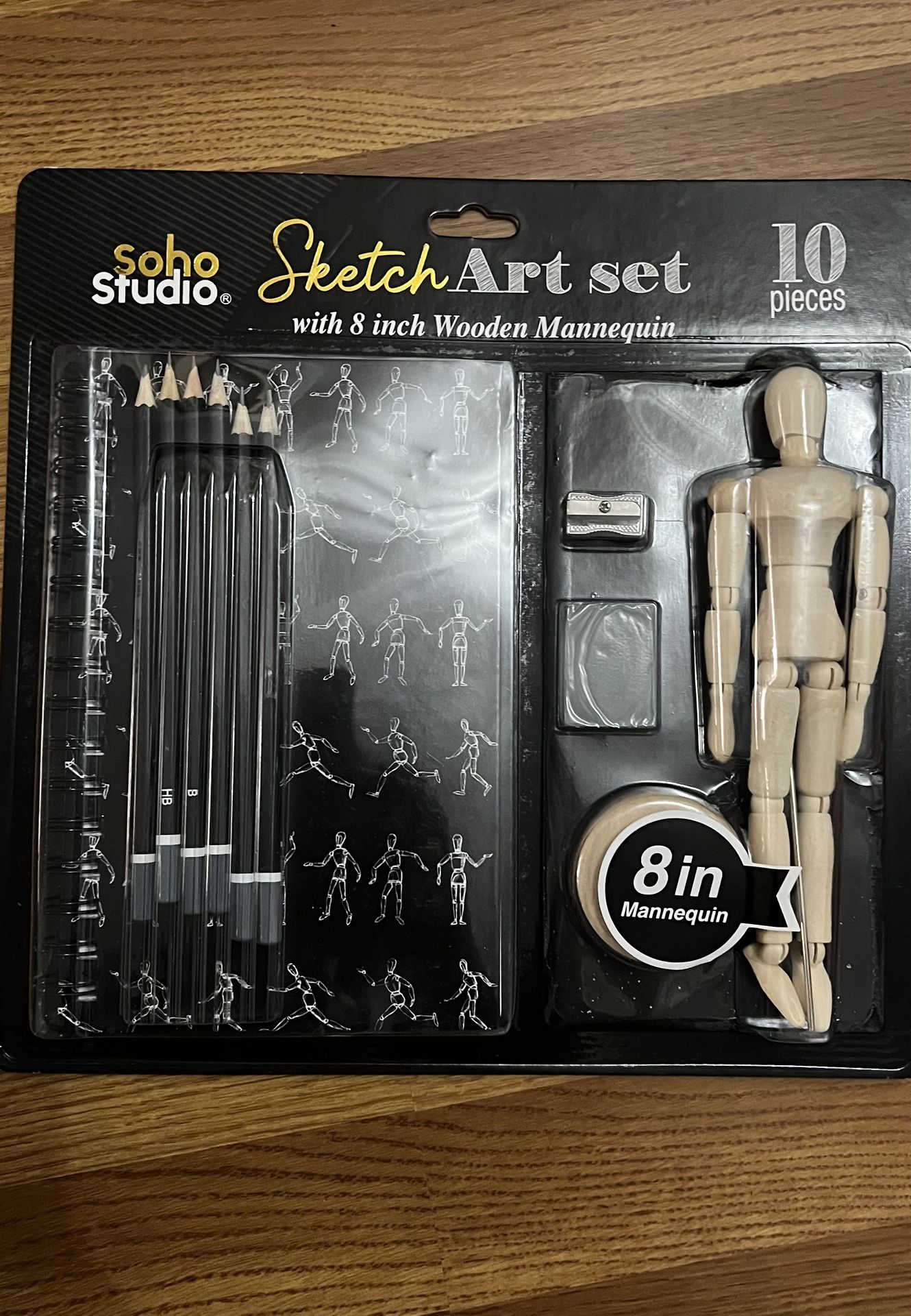 Soho Studio Art Crafting sketch set with table easel 10 peices