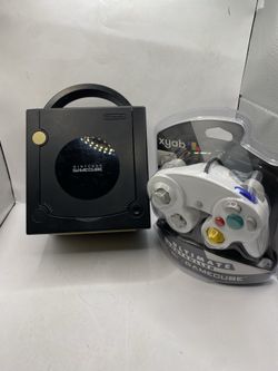 Nintendo GameCube Console DOL-001 Black W sealed new Controller +Wires