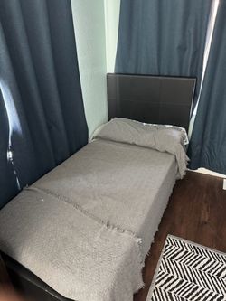 Bed with mattress