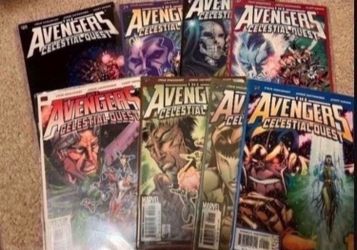 2001 Avengers Celestial Quest (Thanos) Limited series comics