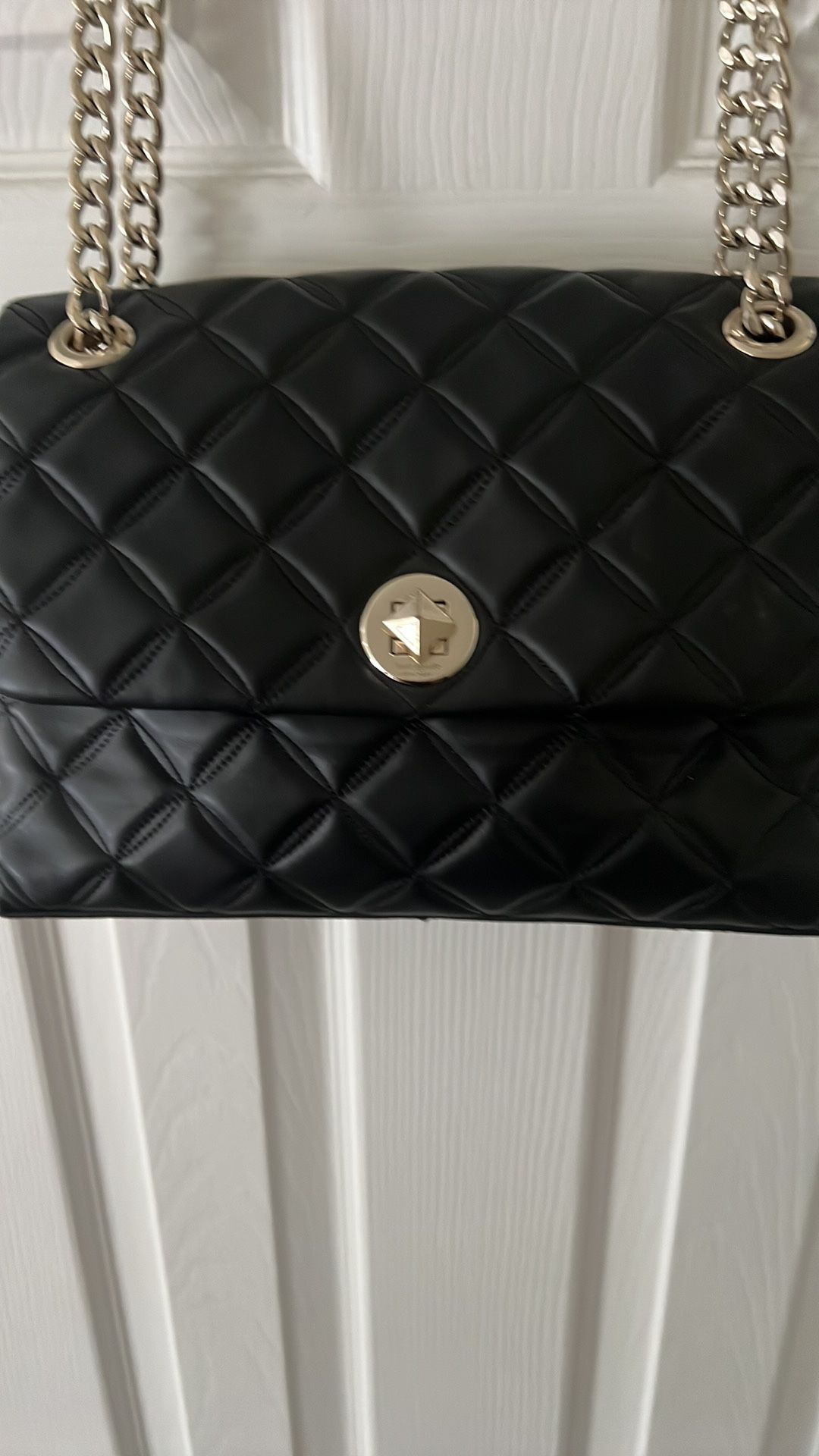 Kate Spade Natalia Black Quilted Leather Shoulder Bag