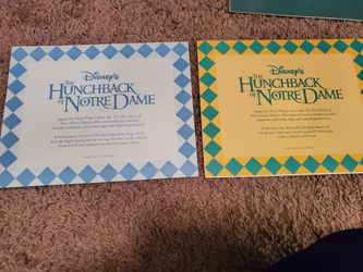 Vintage Disney Lithograph -Hunchback Of Norte Dame
