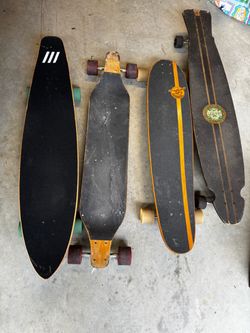 Lot of 4 Used Longboards