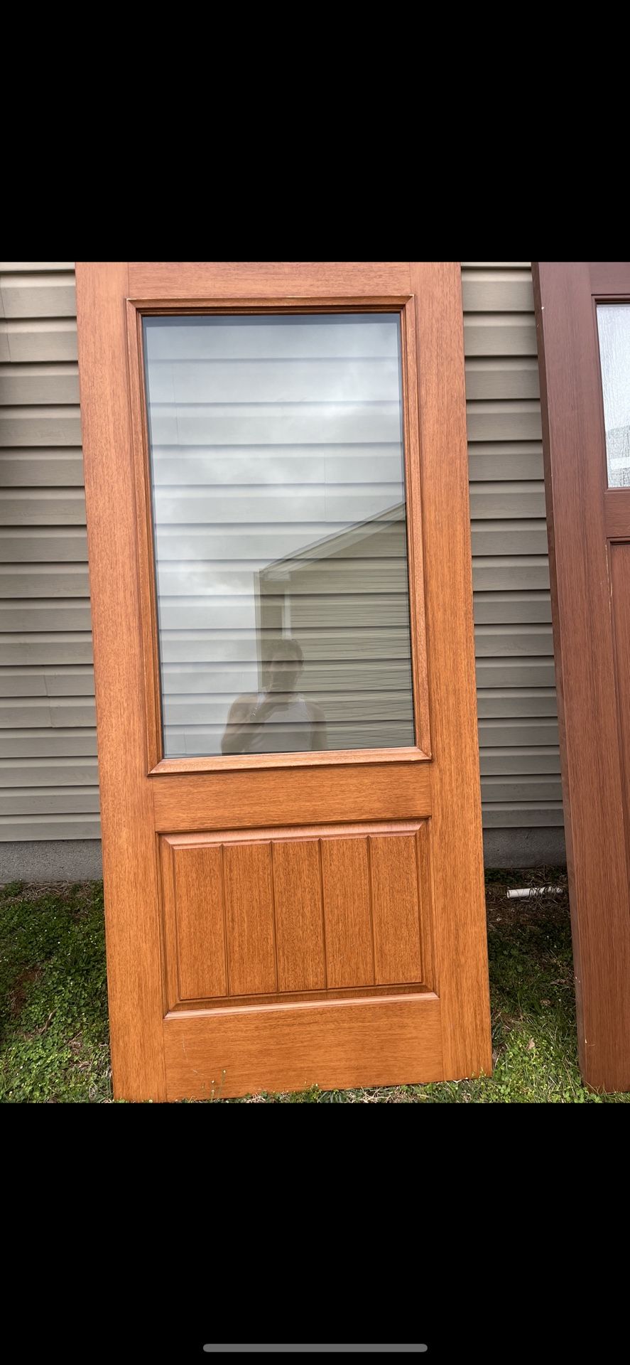 Mahogany Grain Door
