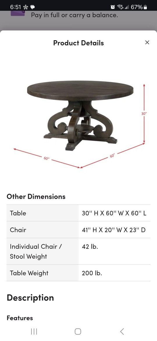 Dining Table
