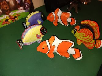 Tropical Fish Statues (5) (Polystone)