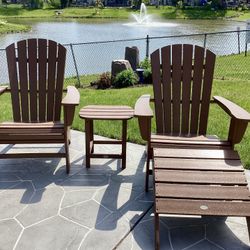Premium Polywood Adirondack Patio Furniture & Cushions