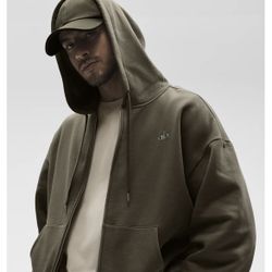 SELL TODAY - ALO YOGA UNISEX Accolade Full Zip Hoodie Sz SMALL