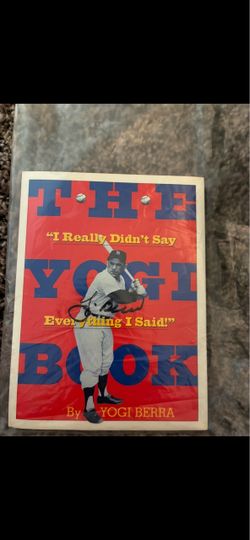 Autographed Yogi Berra Book Baseball, Kept in Plastic
