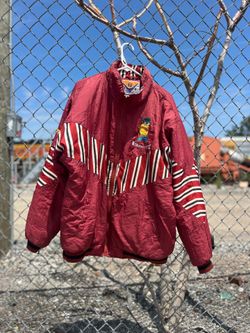 Vintage 90s KONIA Morehouse College Maroon Tiger Puffer Jacket XL