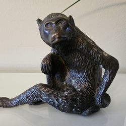 Vintage Bronze Monkey Sculpture / Figurine
