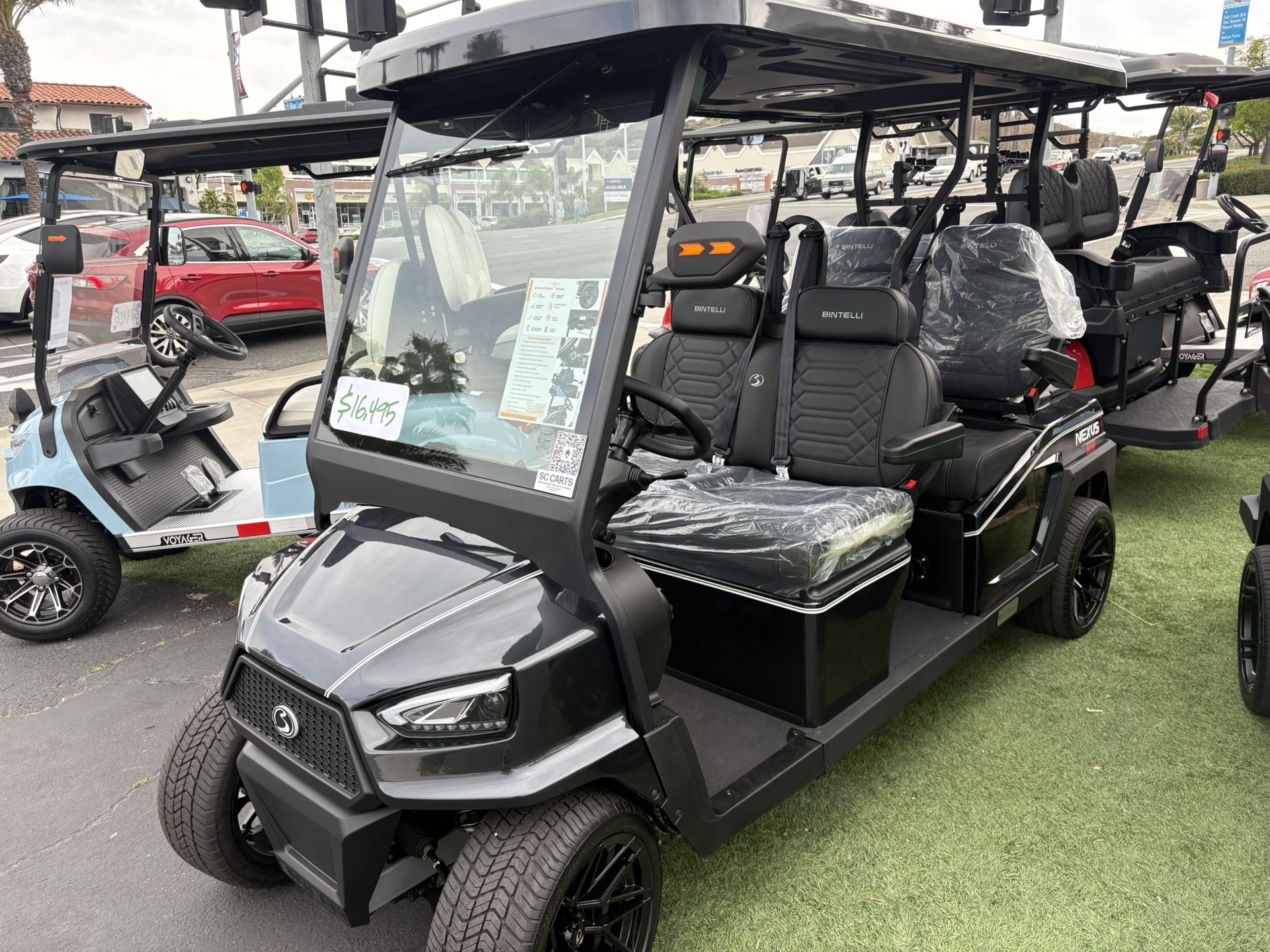 2025 GEN 2 Bintelli Nexus 4-Forward Non-Lifted 72-Volt Street Legal LSV Golf Cart