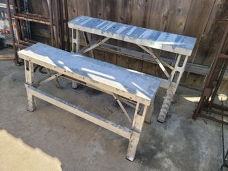 Heavy Duty Aluminum Work Benches / Job Site Tables