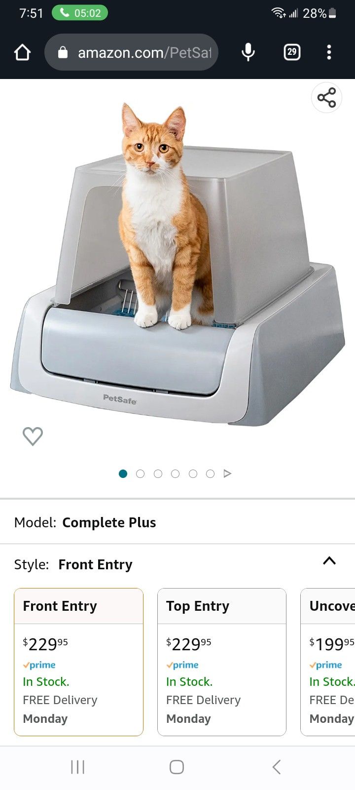 Scoop Free Cat Litter Box And Accessories 