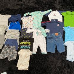 19 Piece Baby Boy 3/6 Month Outfits